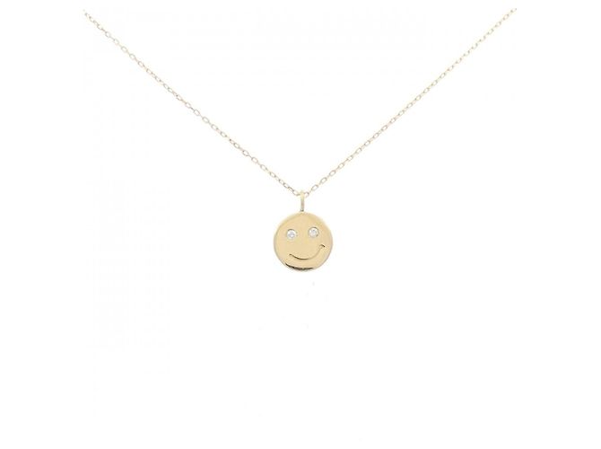 Autre Marque Collar de diamante Au750 Dorado