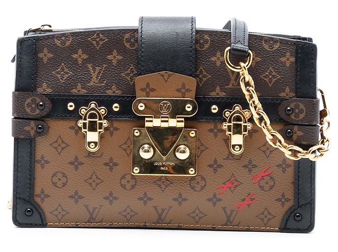 Pochette Trunk Monogram Inversé Marron Louis Vuitton