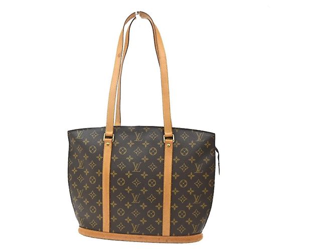 Borsa Babylone in Tela Monogram Louis Vuitton Marrone