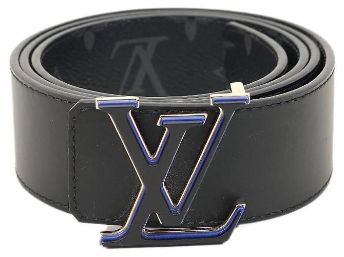 Louis Vuitton M0341 Black Leather Reversible Belt