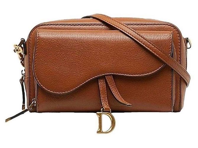 Bolsa Dior Saddle em couro marrom