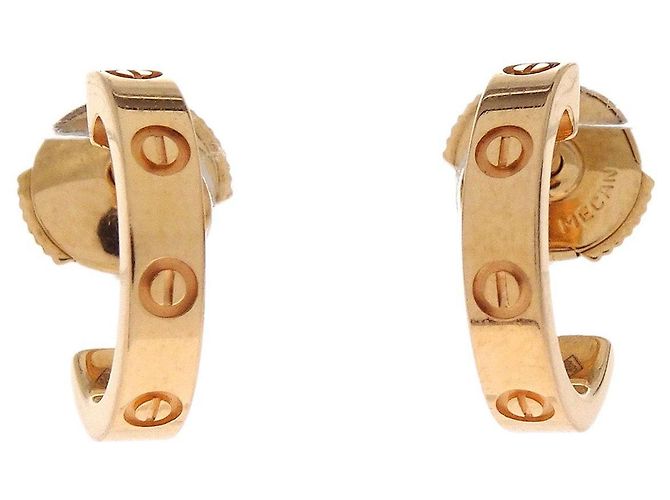 Cartier Love Creolen aus 18K Roségold klein Golden