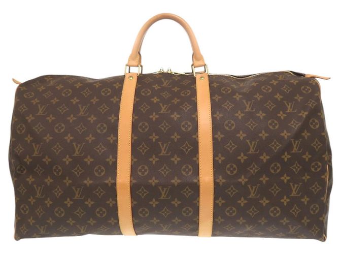 Sac Boston Keepall 60 Monogram Louis Vuitton Marron Monogramme