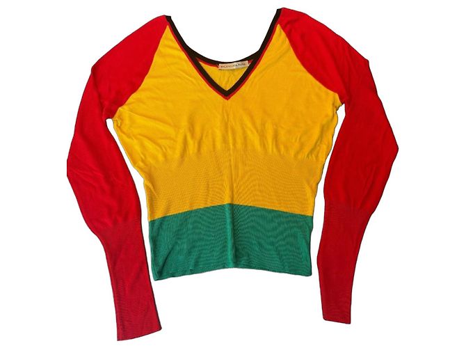 Balenciaga Viskosepullover Gelb