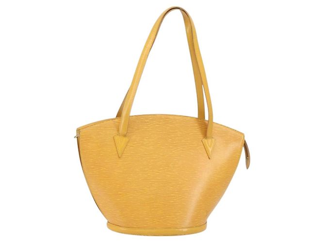 LOUIS VUITTON Bolsa de Compras de Hombro Epi Saint Jacques Amarilla M52269 Auth 161545 Amarillo