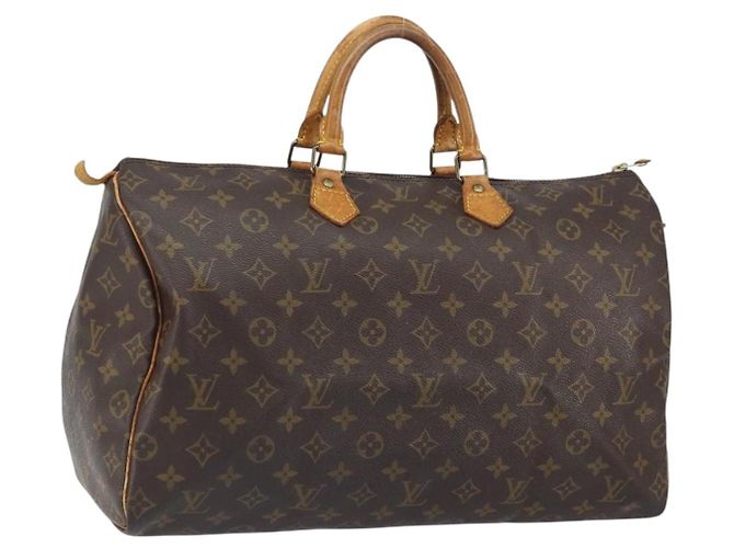 LOUIS VUITTON Bolsa de Mão Monogram Speedy 40 M41522 LV Auth am10411 Monograma