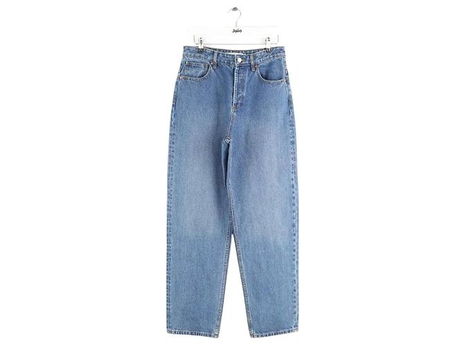 Autre Marque Jeans rectos de algodón azul 