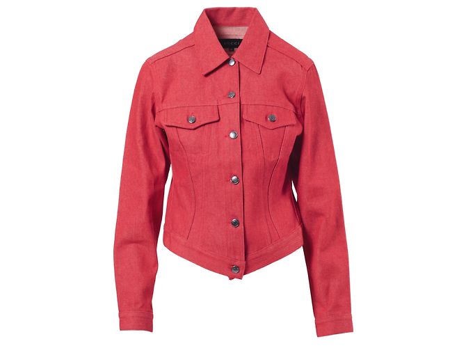 Gucci Denim rote Jacke - 90er