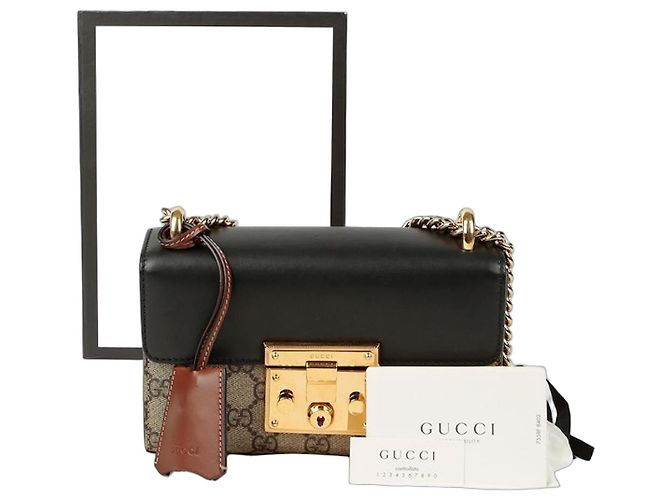Gucci Borsa a spalla incrociata Paddlelock Small Nero