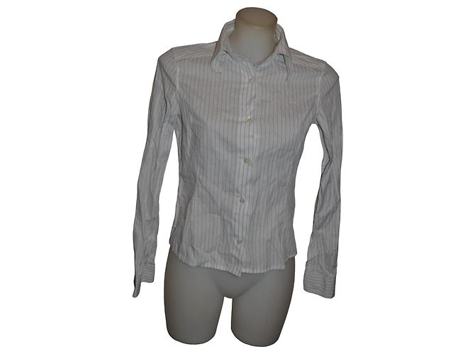 Camisa de rayas Dolce & Gabbana de algodón blanco