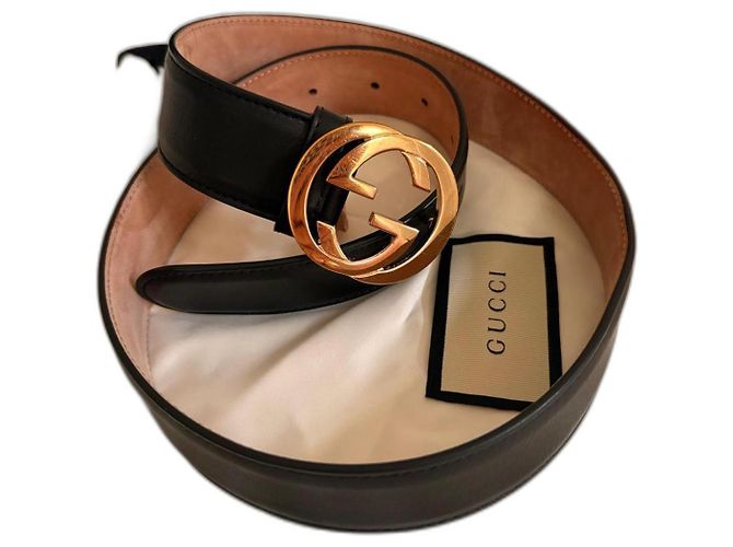 Gucci Marmont Black Leather Belt