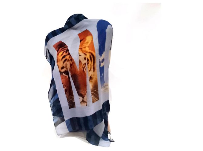 Foulard Moschino Archivio in seta multicolore