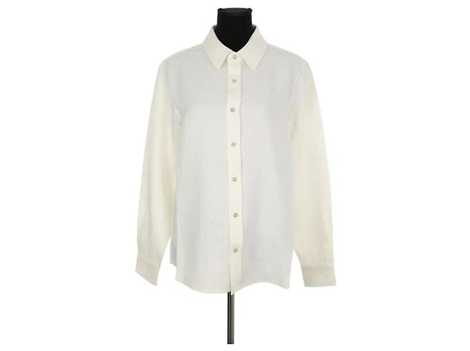 Autre Marque Camicia di lino bianca Bianco