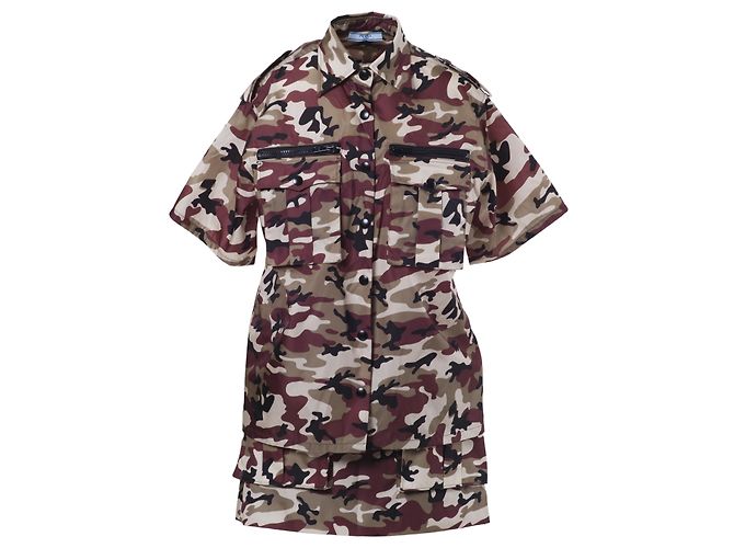 Set Camouflage Donna Prada Verde