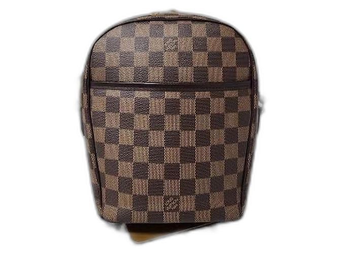Bolsa transversal Louis Vuitton Damier Ebene Ipanema PM Marrom
