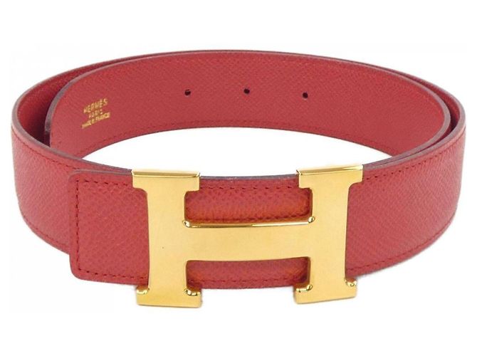 Cinturón reversible Hermès Roja
