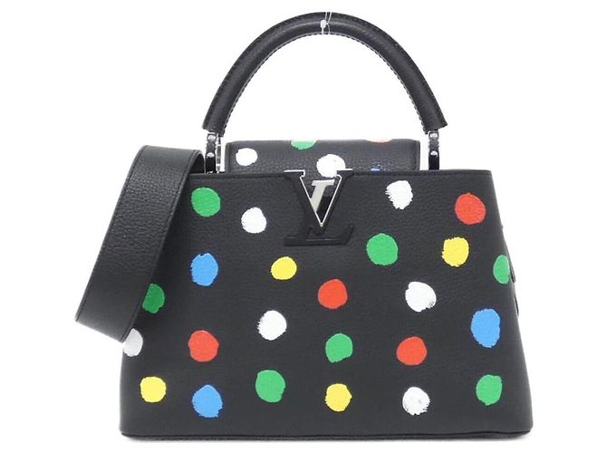 Borsa Capucines MM Louis Vuitton Nero Multicolore