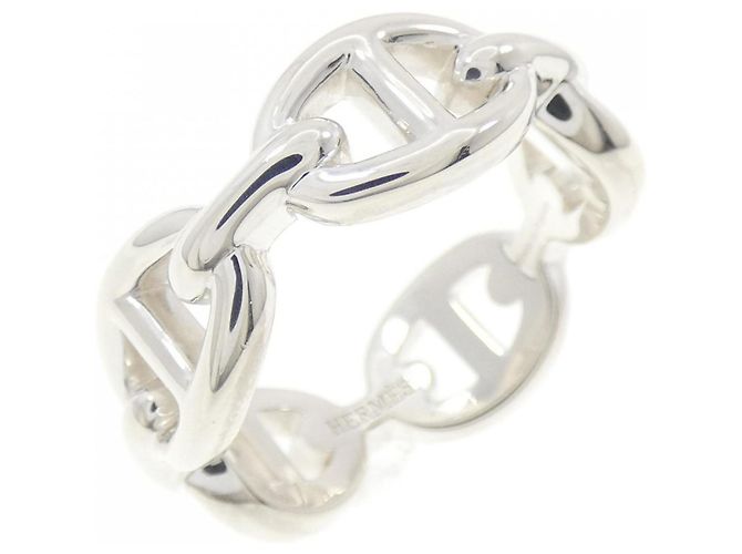 Hermès Chaine d'Ancre Enchaine Ring Silber