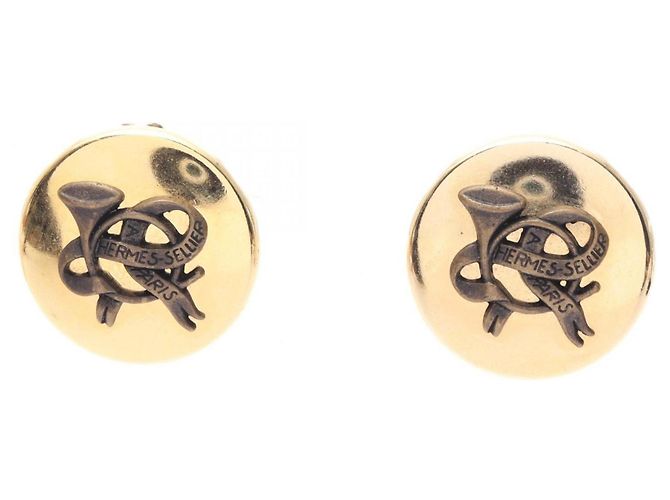 Orecchini a clip placcati in oro Hermès D'oro 