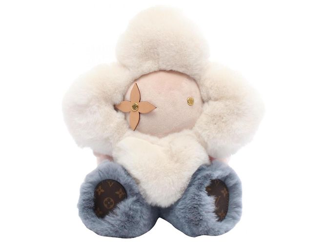 Accesorio de cuero de peluche Doudou Vivienne de Louis Vuitton Multicolor Crudo