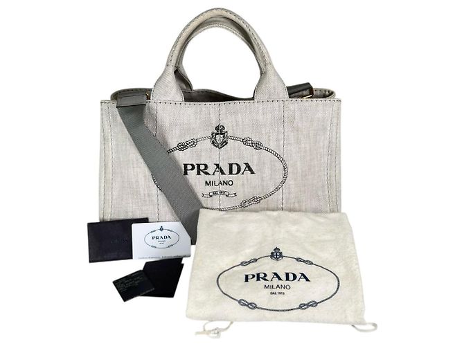 Prada Canapa Tote Bag in Denim