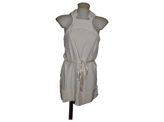 Vestido Red Valentino de seda blanco