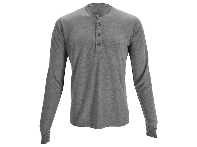 T-shirt Henley Tom Ford in Viscosa Grigia Grigio