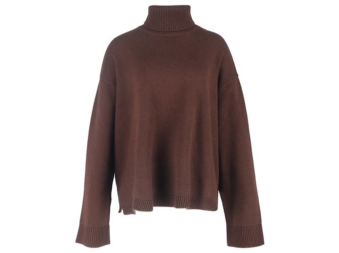 Autre Marque Der Rhea Rollkragenpullover von The Frankie Shop aus brauner Wolle