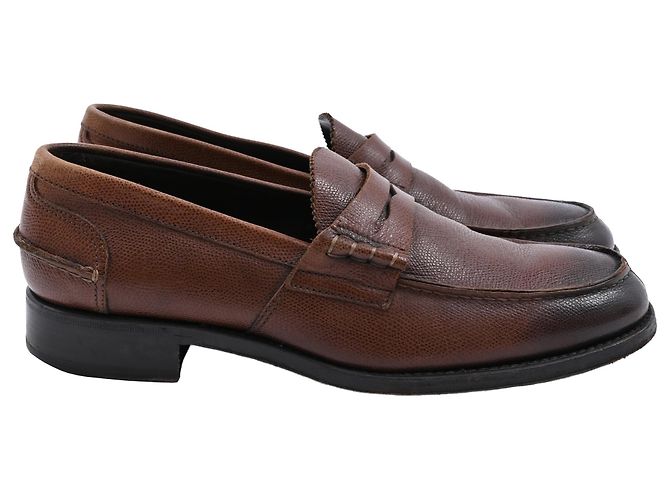 Mocassins Penny Tom Ford em couro marrom Vermelho