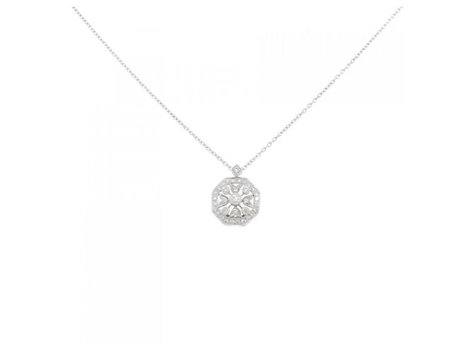 Autre Marque Au750 Diamant-Halskette Silber