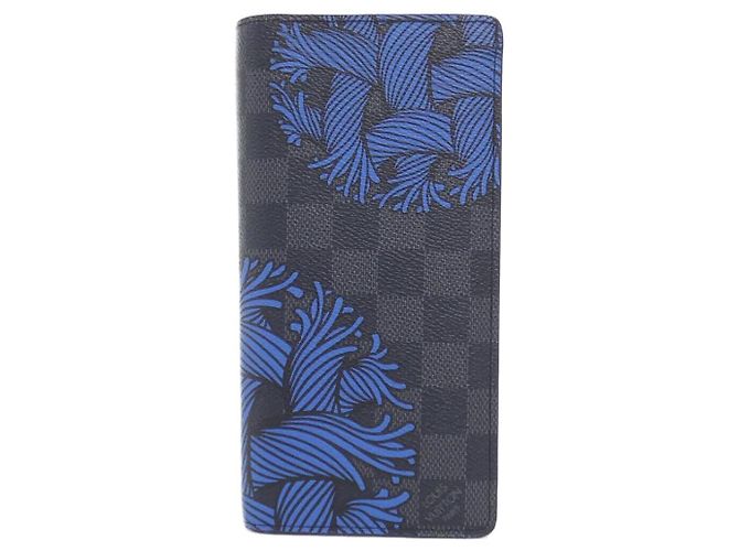 Portefeuille Brazza Damier Graphite Louis Vuitton Gris