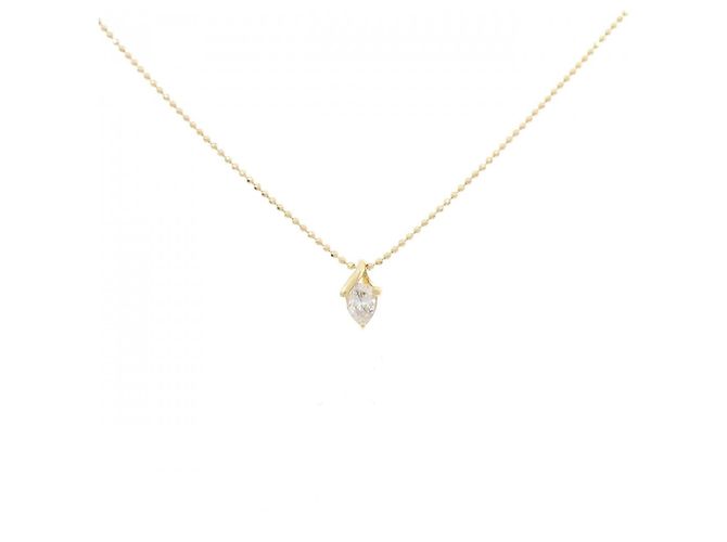Autre Marque Collar de diamante Au750 Dorado