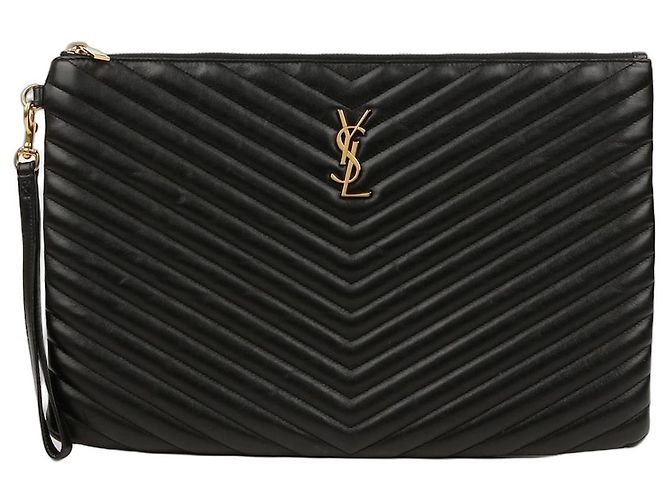 Saint Laurent Clutch Porta Documentos Monogram Negro