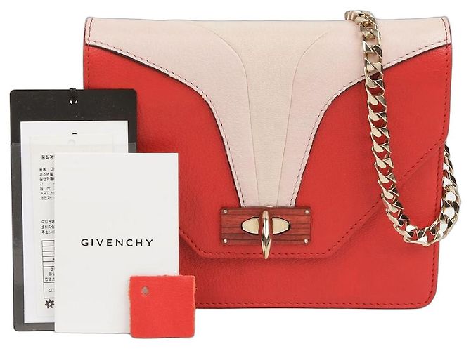 Givenchy Borsa a Spalla e a Tracolla Shark Evening Chain Rosso 