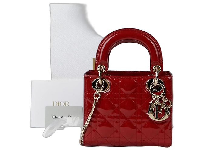 Dior Mini bolsa Lady Tote e de Ombro Branco