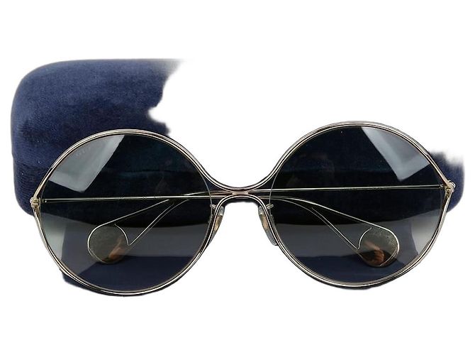 Gucci Lunettes de soleil rondes Doré