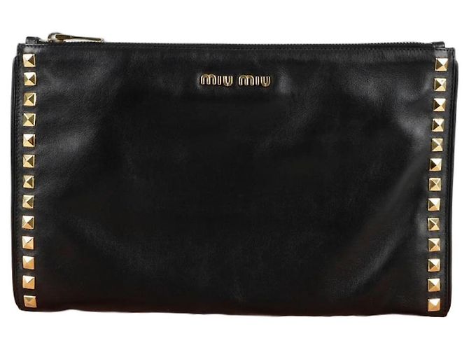 Miu Miu Clutch con borchie Nero 