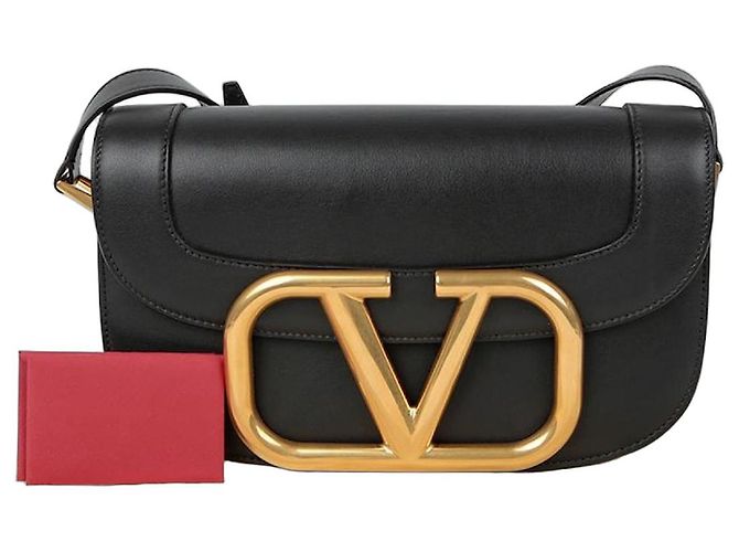 Valentino Borsa a tracolla Superbee con logo Nero