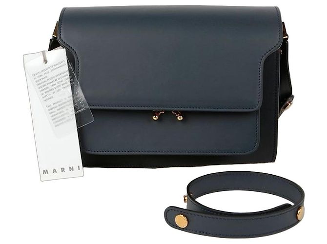 Marni Bolsa transversal média Trunk Azul