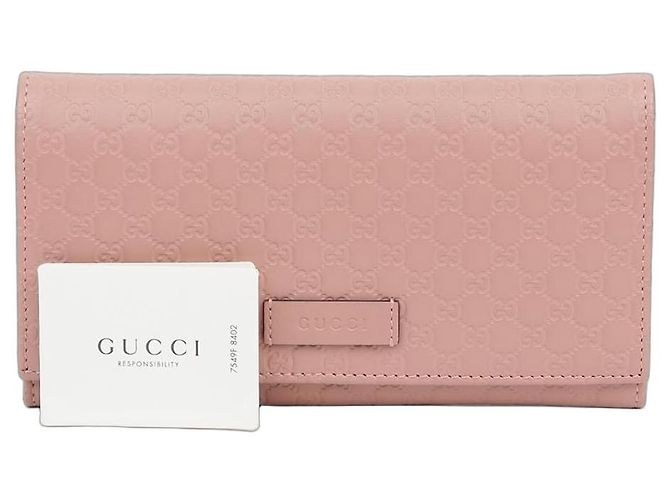 Gucci Flap Long Wallet Pink