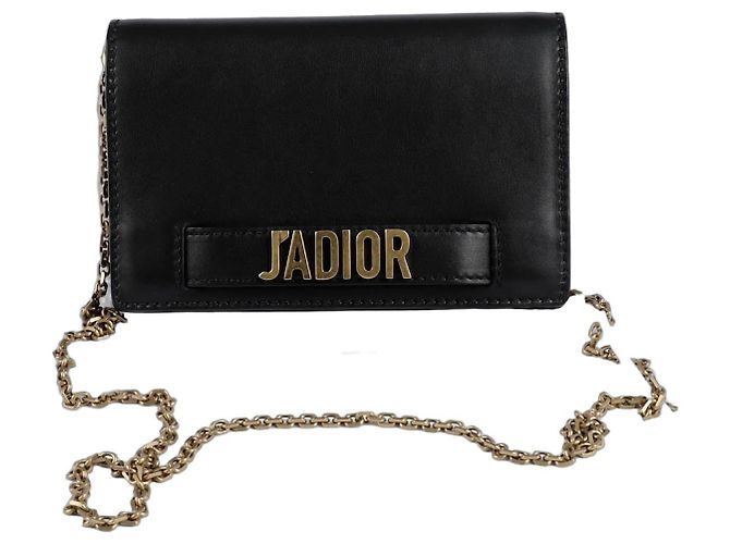 Dior Bolsa transversal com corrente Preto