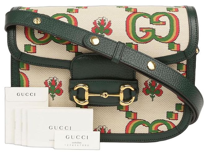 Gucci Bolsa de Ombro e Transversal Horsebit Small Branco