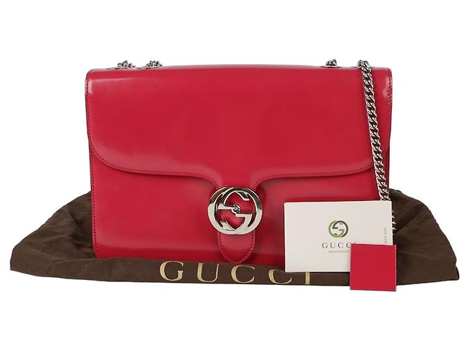 Gucci Bolsa de ombro entrelaçada Rosa
