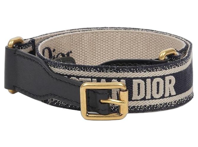 Dior Schräg Jacquard Gürtel Größe Blau 