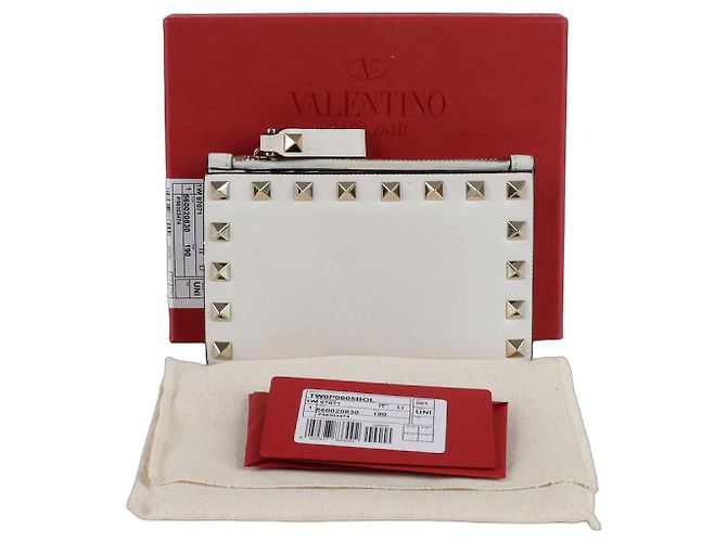 Valentino Cartera Rockstud Blanco