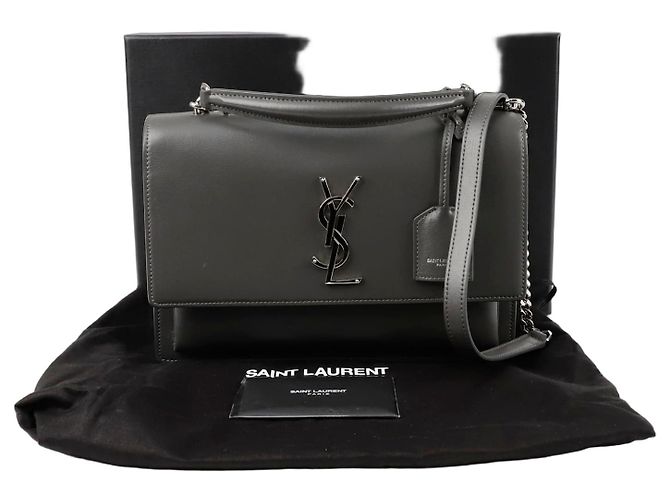 Saint Laurent Bolsa de ombro média Sunset Marrom