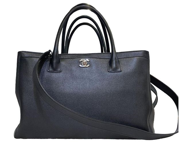 Chanel surfbags tote bag schwarz mit Silber 16. Generation