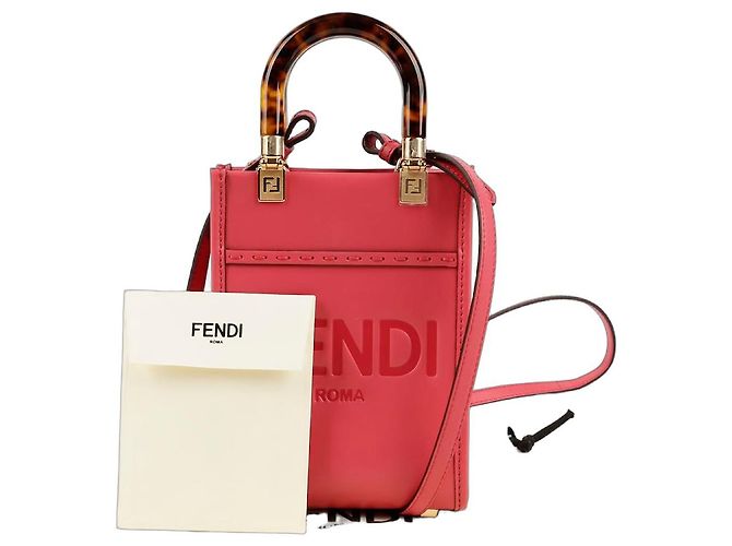 Fendi Mini borsa tote e borsa a spalla Sunshine Rosa