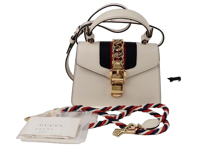 Gucci Mini Sac à Main Silvy Blanc