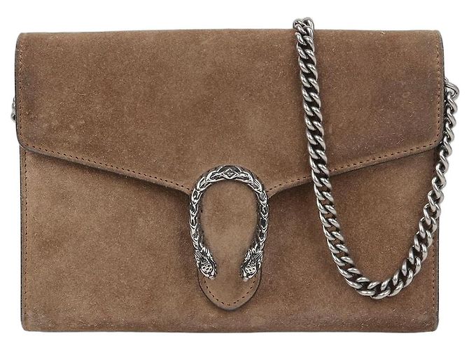 Gucci Bolsa transversal Dionysus com corrente Marrom